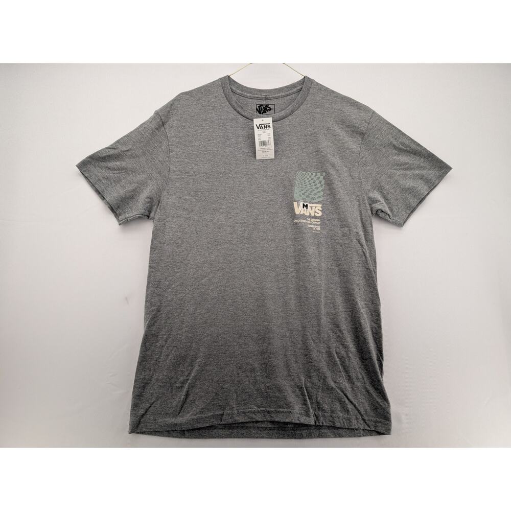 NWT Vans Checkered Stack T-Shirt in Heather Grey size Medium